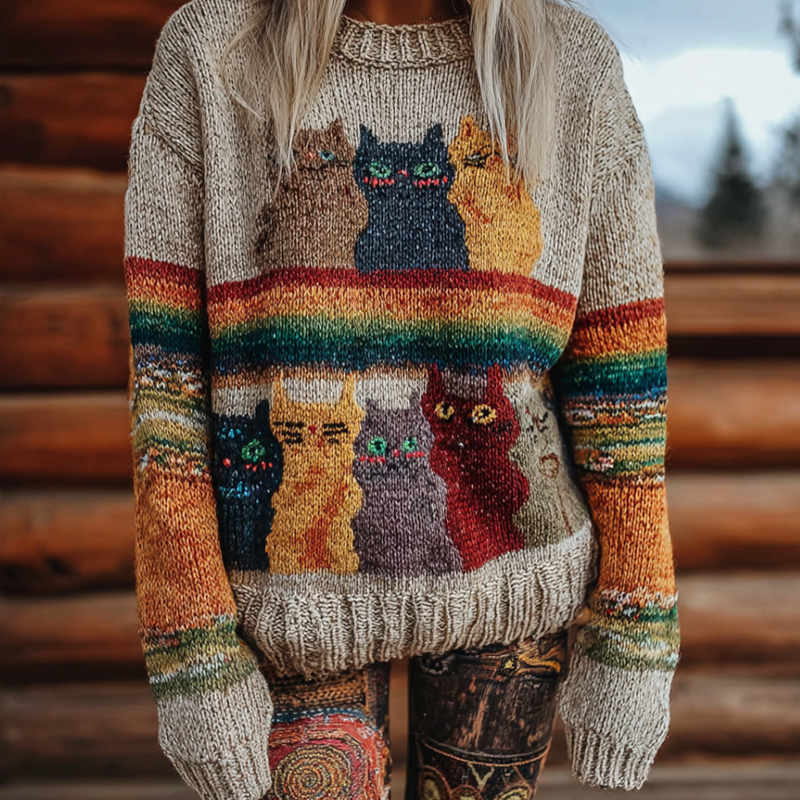 Suéter de inspiración vintage