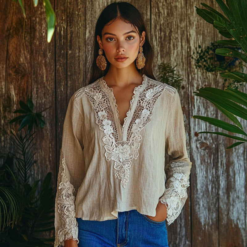 Camisa de inspiración vintage