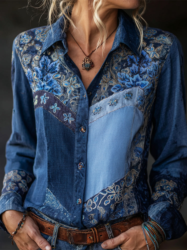 Camisa de estilo vintage atemporal