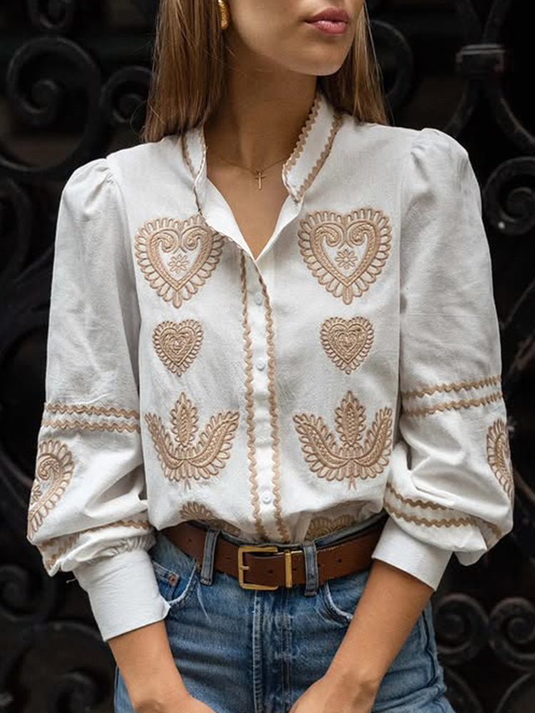 Camisa de estilo vintage atemporal