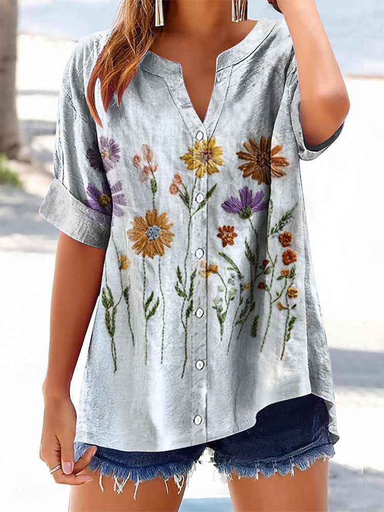 Camisa de estilo vintage atemporal