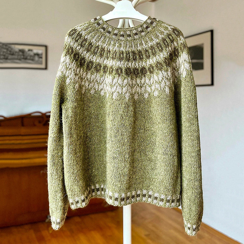 Suéter de inspiración vintage