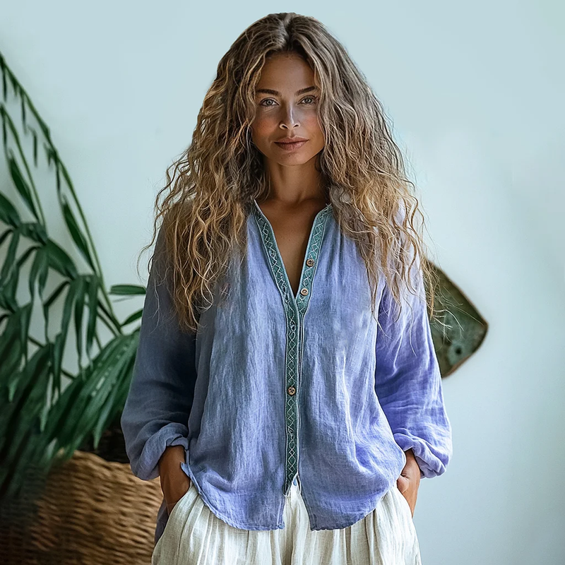 Camisa de estilo vintage atemporal