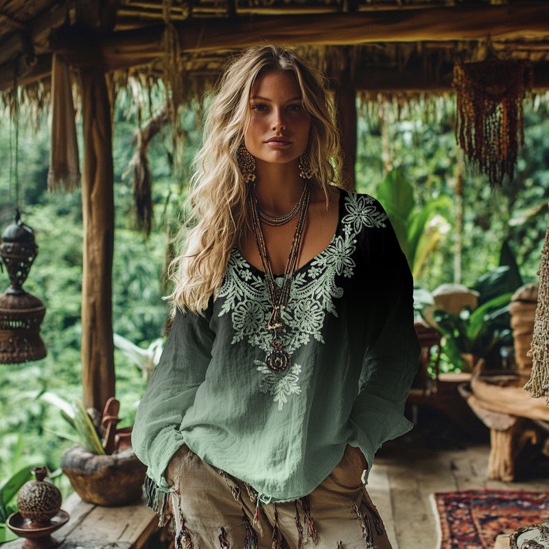 Blusa vintage clásico