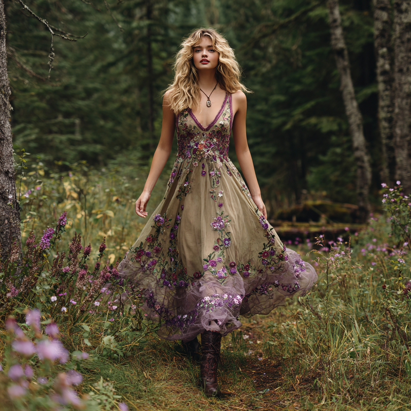 Vestido de estilo vintage atemporal