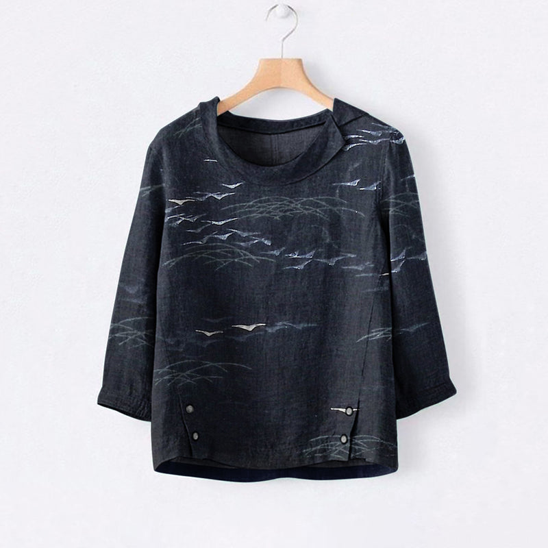 Blusa de estilo vintage atemporal