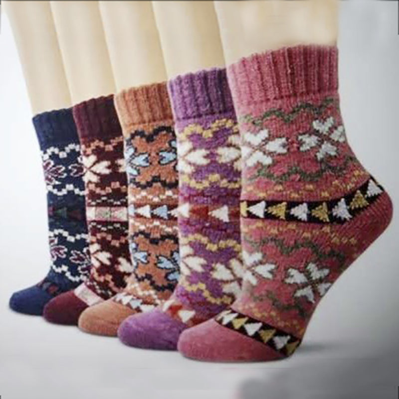 Vintage Ethnic Anise 5 Pairs Of Socks elevenforest