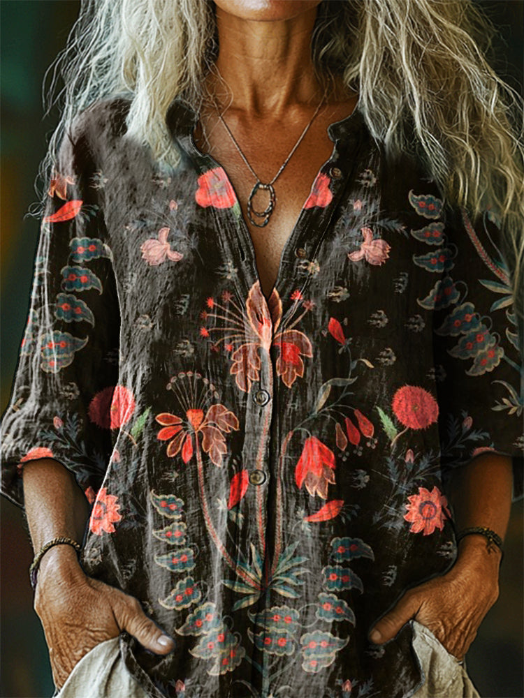 Camisa de estilo vintage atemporal