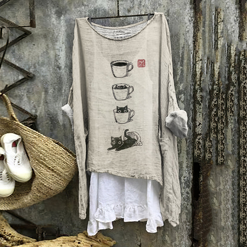 Blusa de estilo vintage atemporal