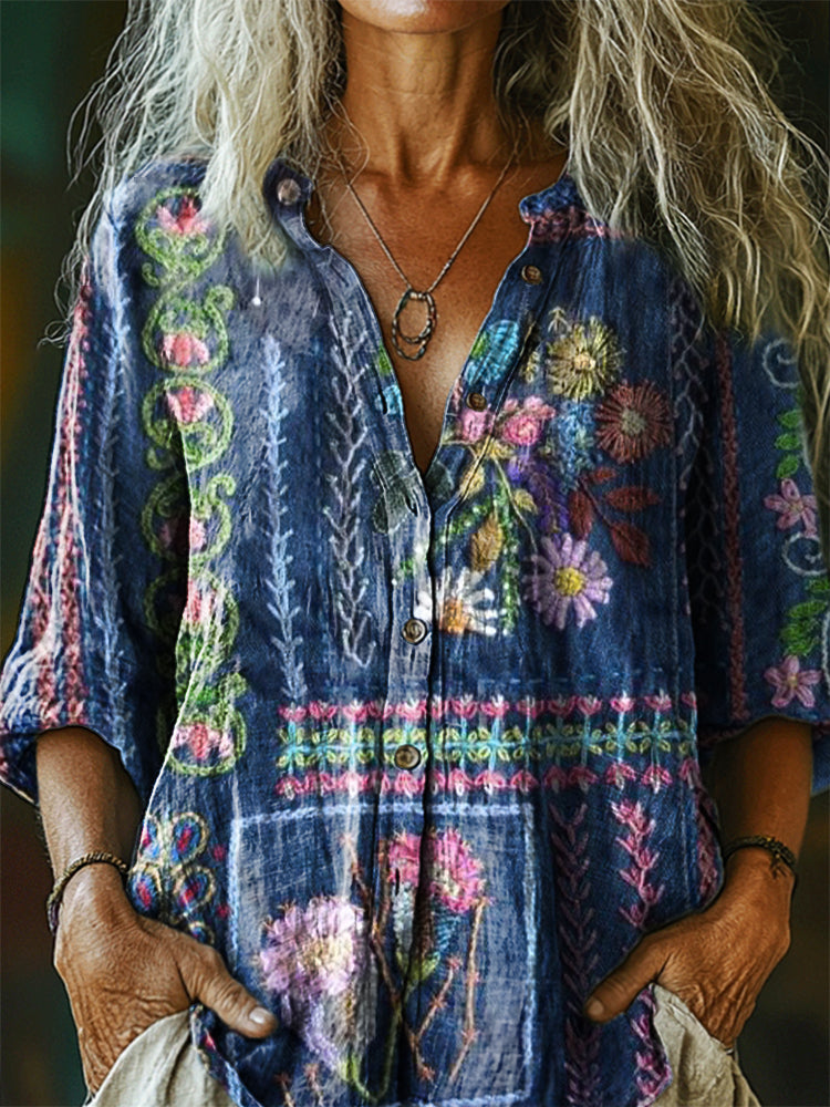 Camisa de diseño cuidado