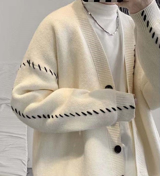 CM | Jersey de punto con cuello en V vintage