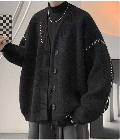 CM | Jersey de punto con cuello en V vintage