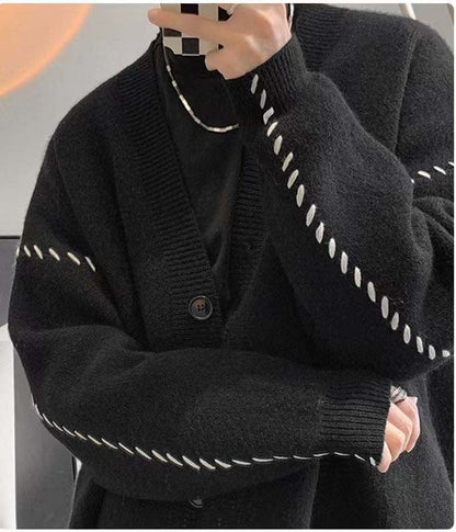 CM | Jersey de punto con cuello en V vintage