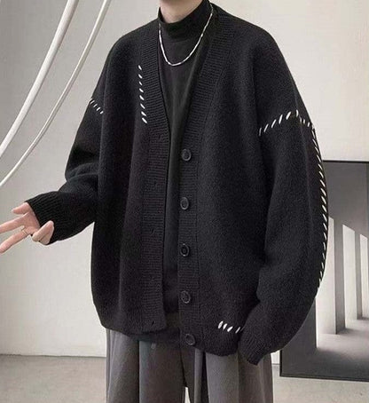 CM | Jersey de punto con cuello en V vintage