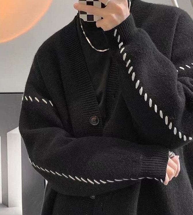 CM | Jersey de punto con cuello en V vintage