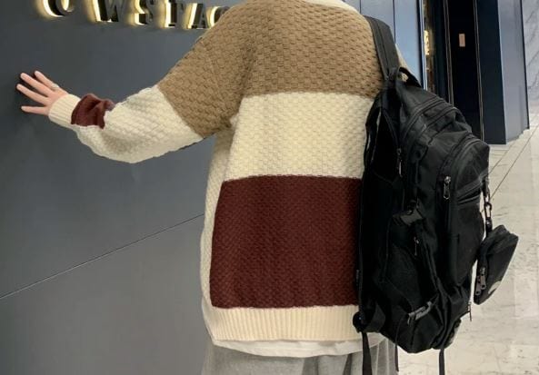 CM | Jersey de punto jacquard patchwork