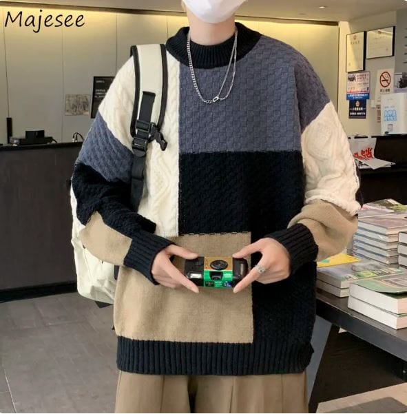 CM | Jersey de punto jacquard patchwork