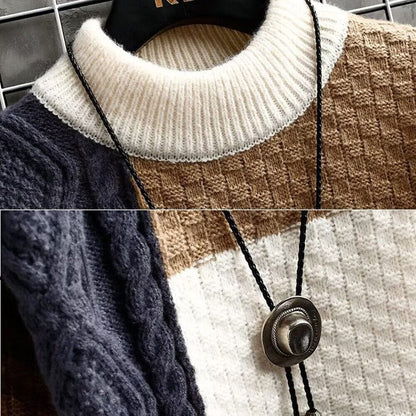 CM | Jersey de punto jacquard patchwork