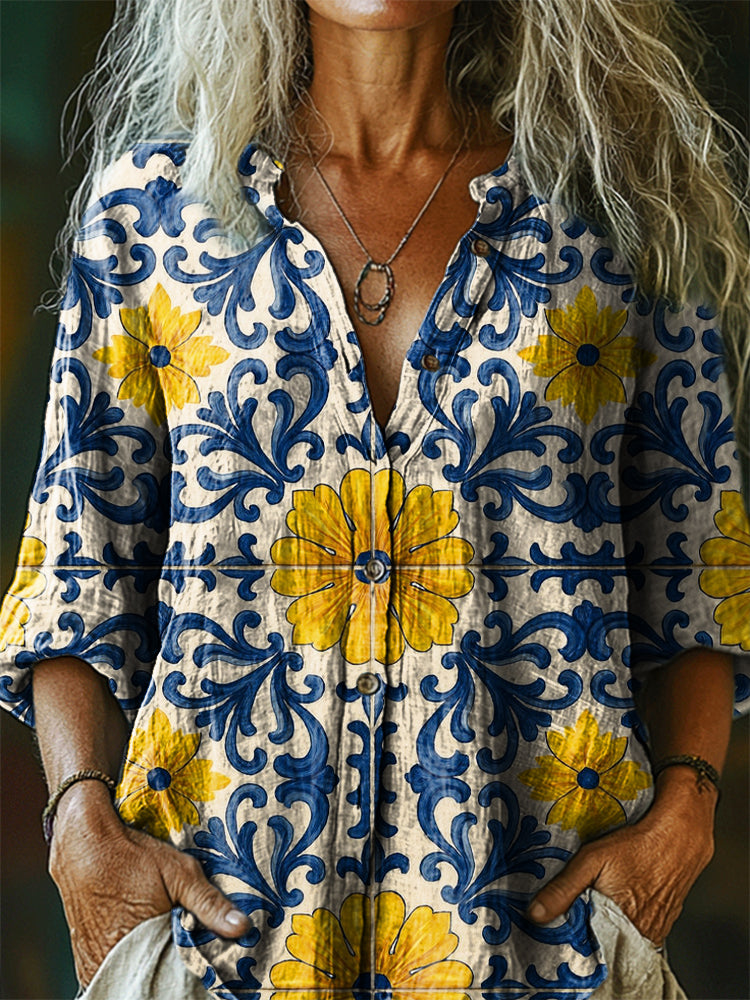 Camisa bellamente confeccionado