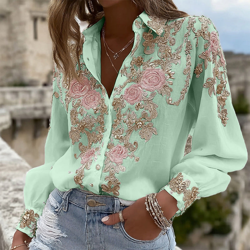 Camisa de estilo vintage atemporal