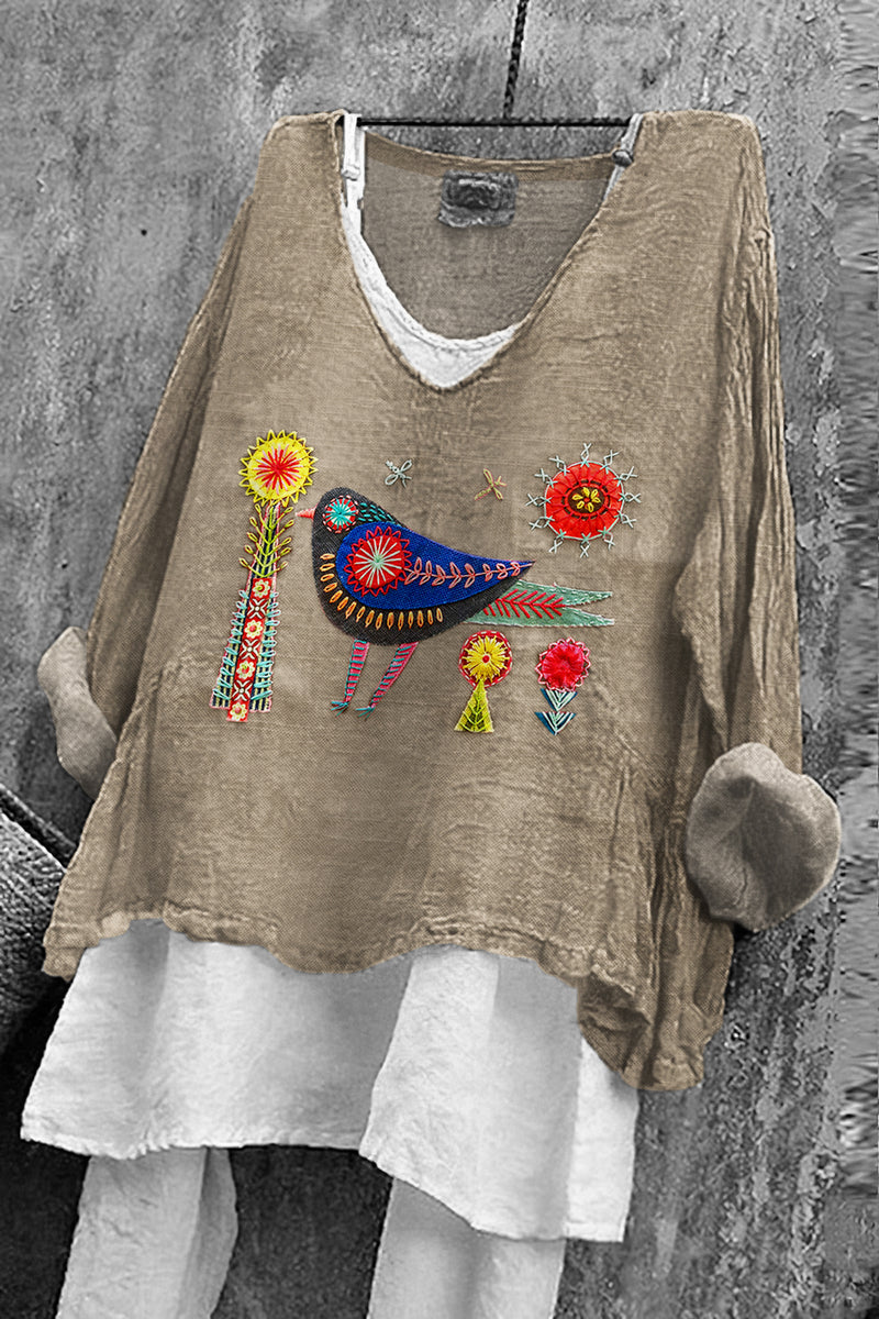 Camisa de inspiración vintage