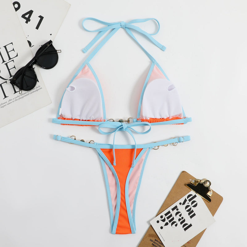 Aisling® | Brazilian Bikini Bottom and Triangle Top, Sunset Edition