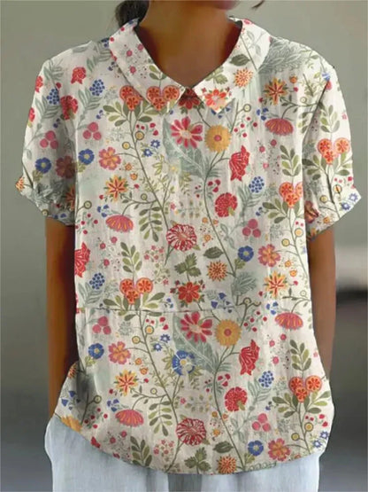 KL | Blusa con estampado floral para mujer