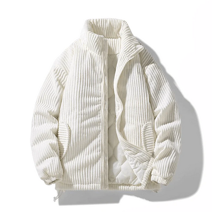 CM | Chaqueta de terciopelo acanalada