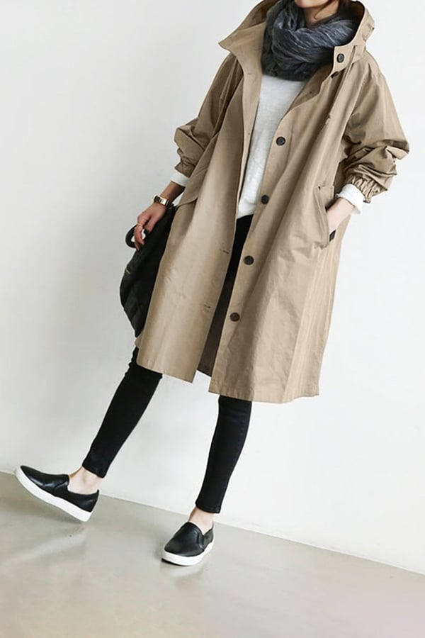 CM | Chaqueta con capucha para protegerse de la lluvia y el viento
