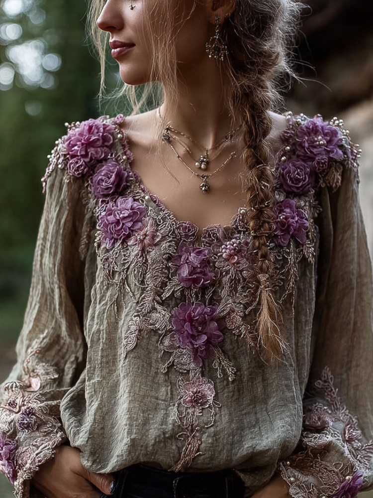 Top de estilo vintage atemporal