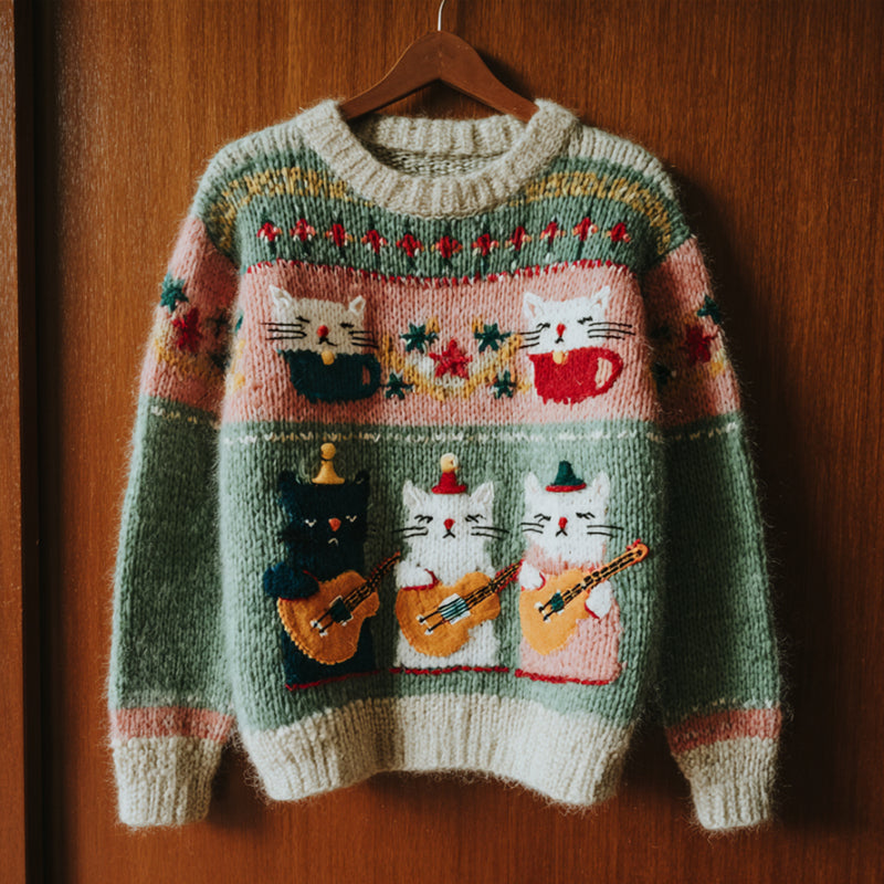 Suéter de inspiración vintage