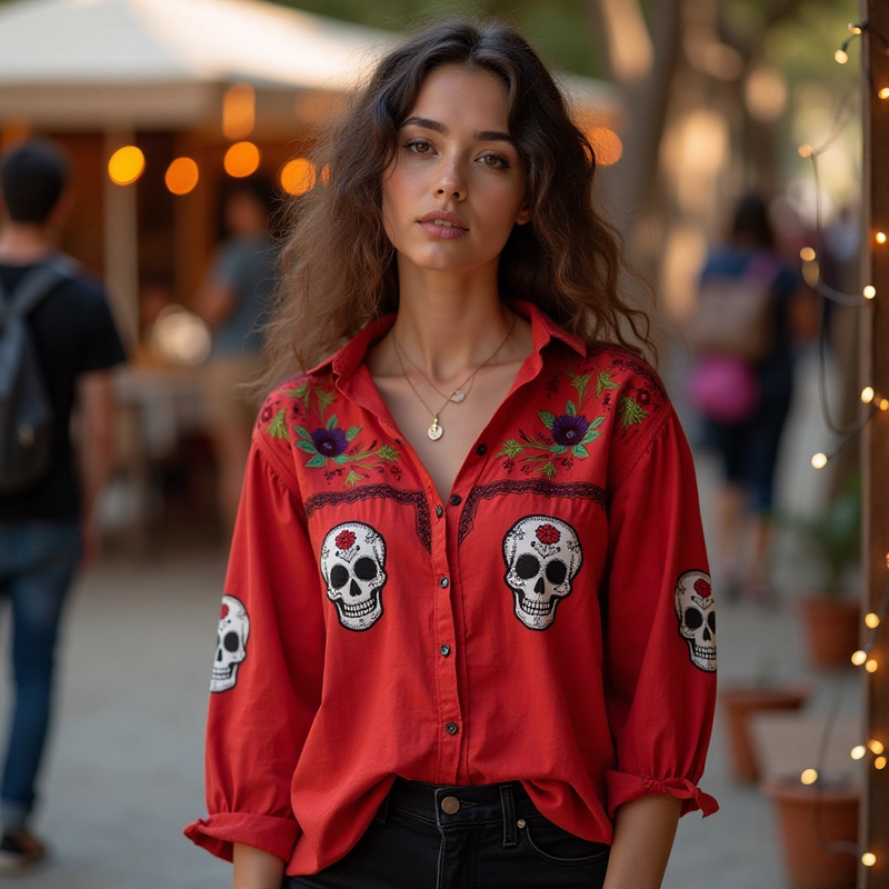 Camisa de inspiración vintage