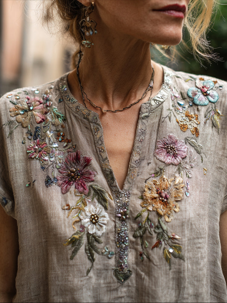 Camisa de estilo vintage atemporal