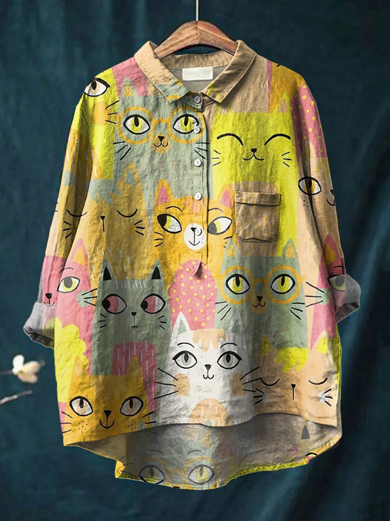 Camisa de estilo vintage atemporal