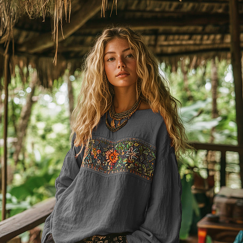 Blusa de inspiración vintage