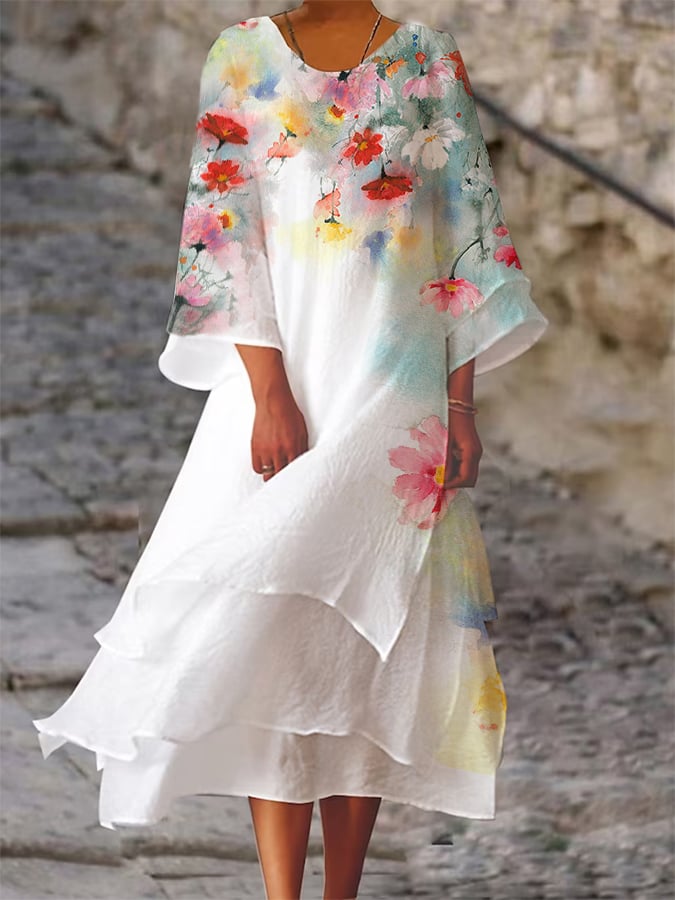 KL | Vestido sencillo y vaporoso