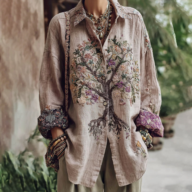 Camisa de estilo vintage atemporal