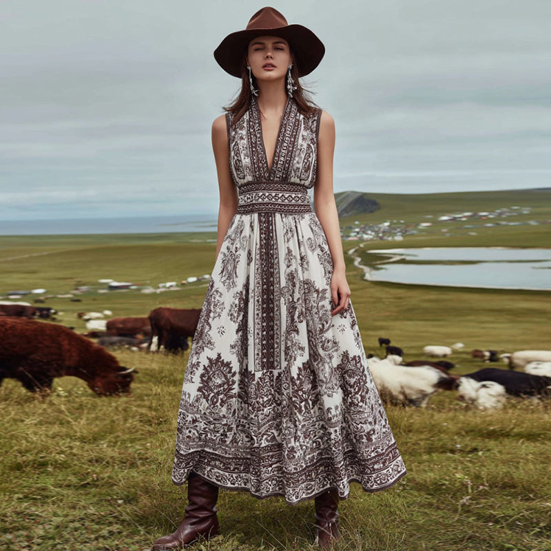 Vestido de estilo vintage atemporal