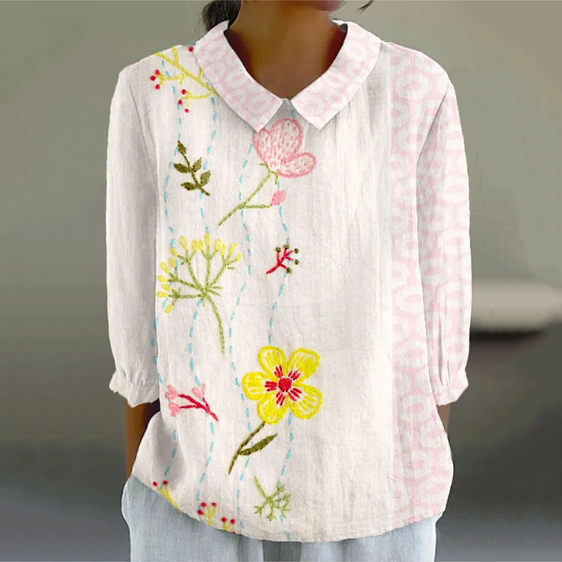 Camisa de estilo vintage atemporal
