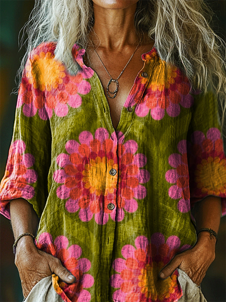 Camisa de estilo vintage atemporal