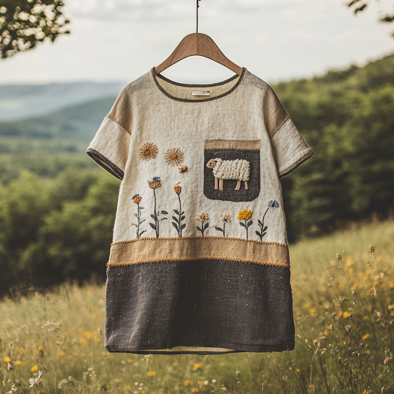 Camiseta de diseño cuidado