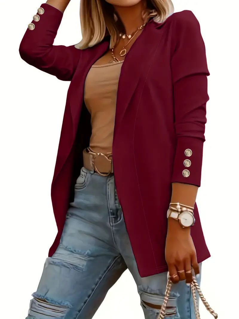 CM | Elegante blazer de manga larga para la primavera