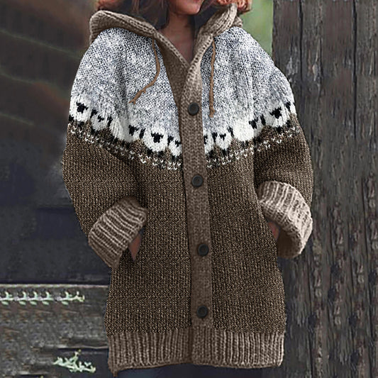Vintage Icelandic Sheep Knitted Cozy Cardigan Sweater elevenforest