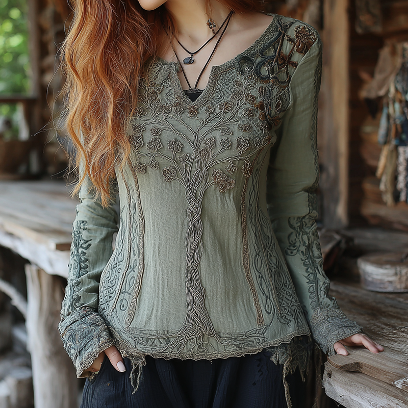 Camisa de estilo vintage atemporal