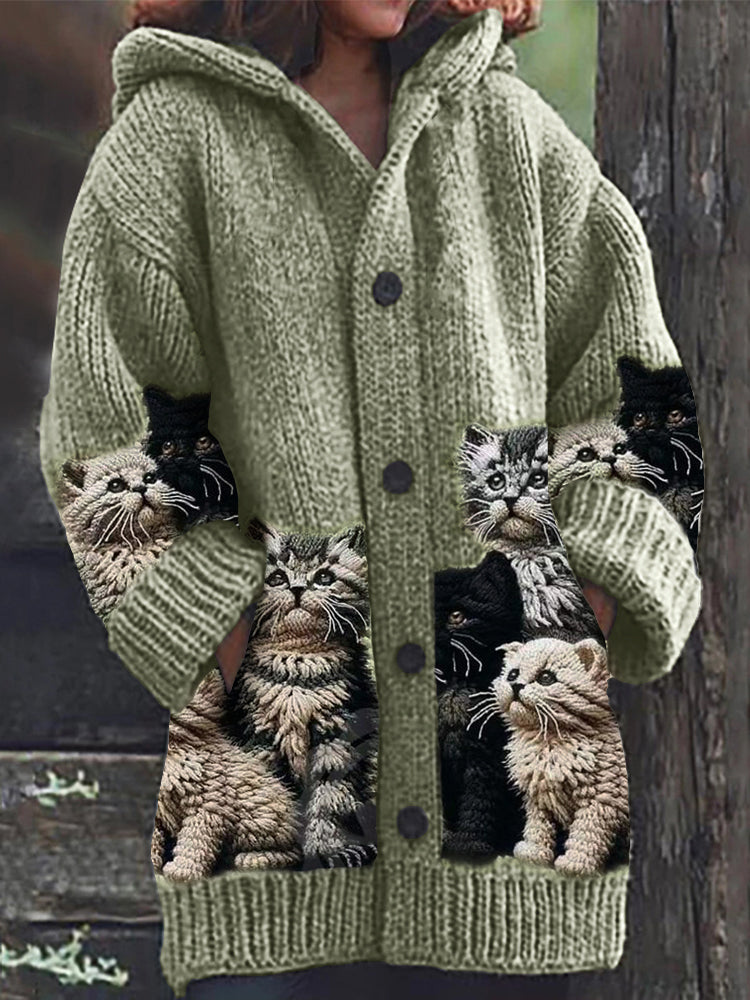 Cárdigan de inspiración vintage