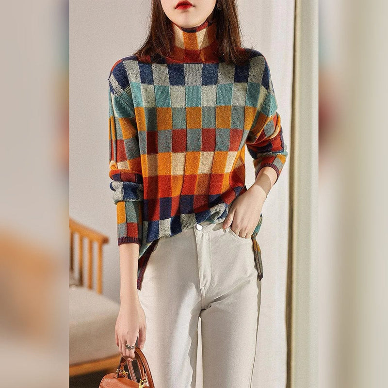 CM | Elegante jersey de cuadros