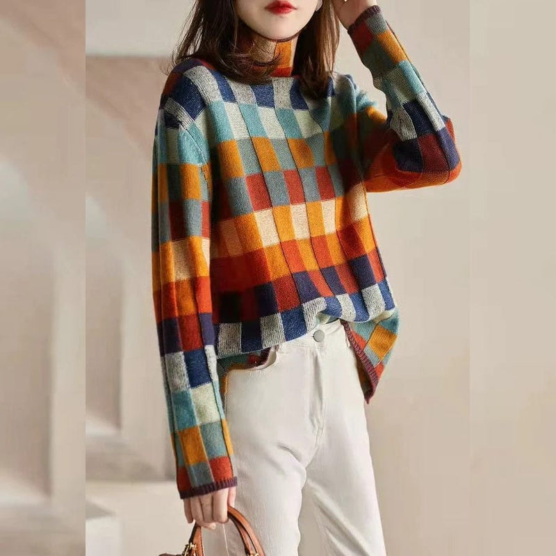 CM | Elegante jersey de cuadros