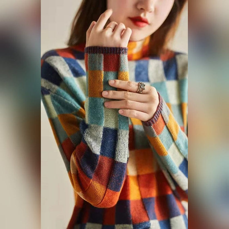 CM | Elegante jersey de cuadros