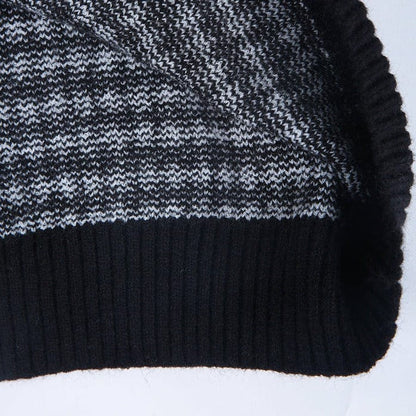 CM | Elegante jersey con estampado de cuadros blancos y negros