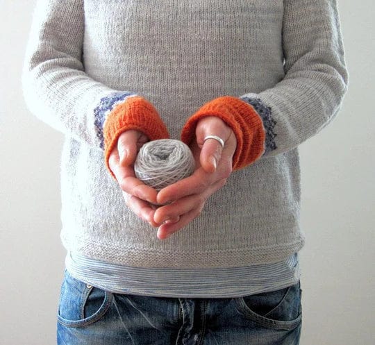 CM | Jersey gris de estilo boho